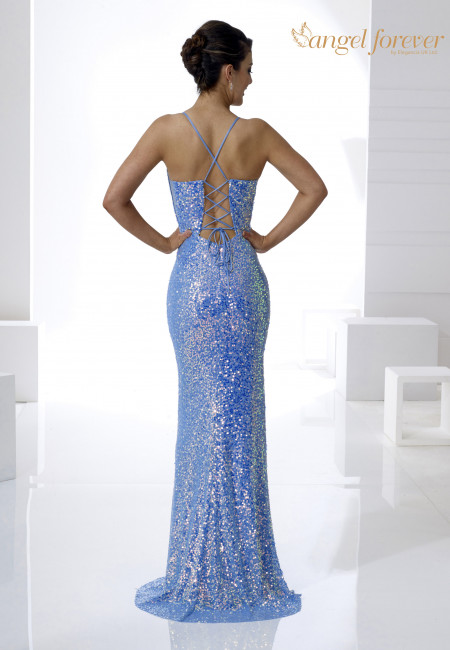 Angel Forever Blue Sequin Evening Dress / Prom Dress